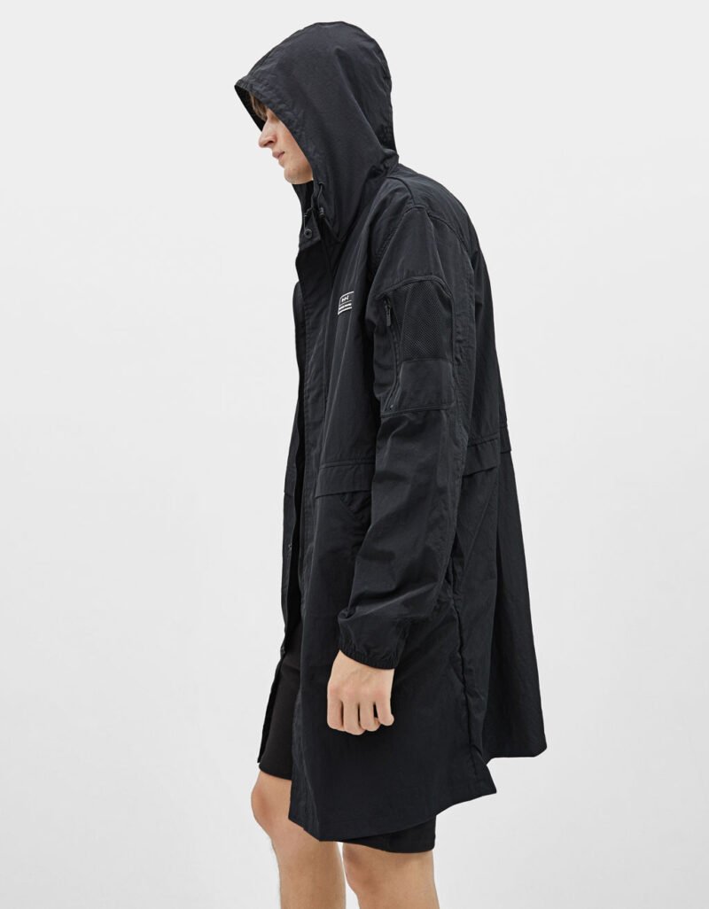 Hooded nylon parka - Image 4