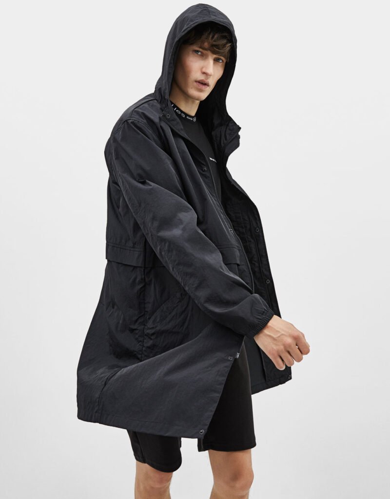 Hooded nylon parka - Image 3