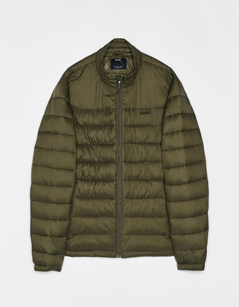 Khaki puffer jacket - Image 4